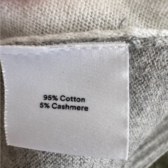 Summersalt The Colorblock Short Sleeve Cotton Cashmere Sweater Sz‎ M Minimalist - Picture 5 of 5